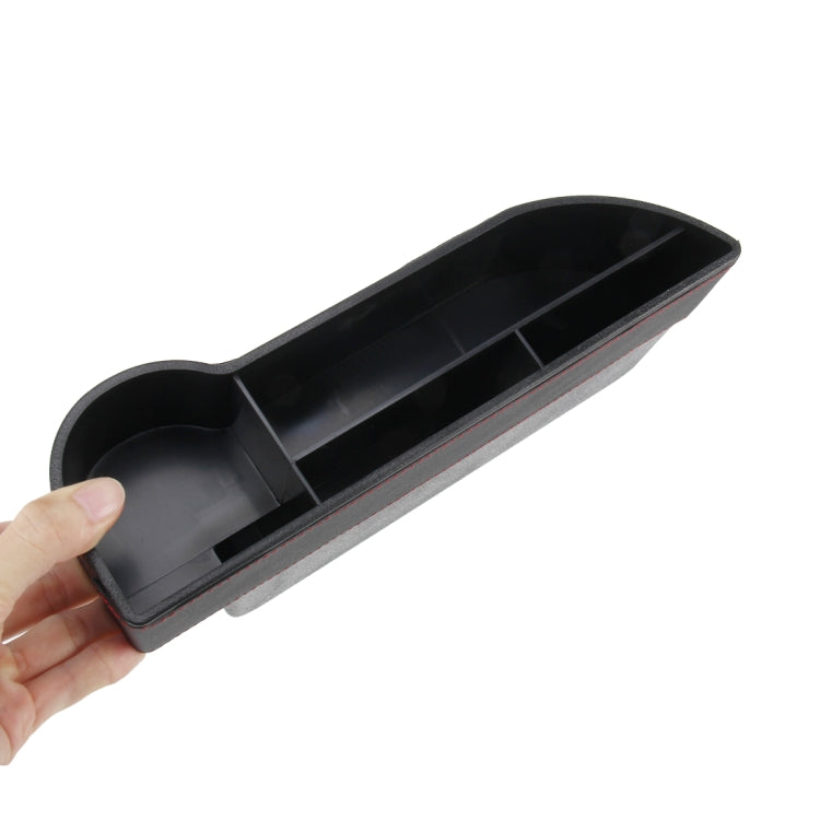 Car Seat Crevice Storage Box with Interval Cup Drink Holder Auto Gap Pocket Stowing Tidying for Phone Pad Card Coin Case Accessories