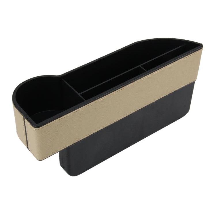 Car Seat Crevice Storage Box with Interval Cup Drink Holder Auto Gap Pocket Stowing Tidying for Phone Pad Card Coin Case Accessories