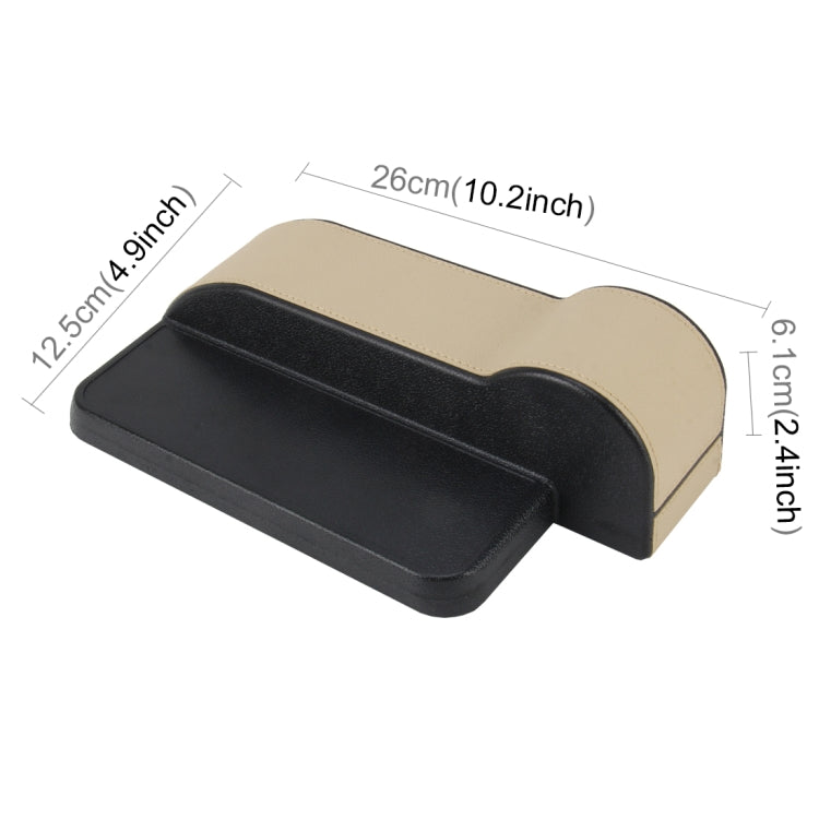 Car Seat Crevice Storage Box with Interval Cup Drink Holder Auto Gap Pocket Stowing Tidying for Phone Pad Card Coin Case Accessories