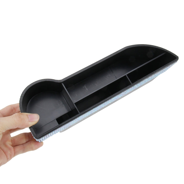 Car Seat Crevice Storage Box with Interval Cup Drink Holder Auto Gap Pocket Stowing Tidying for Phone Pad Card Coin Case Accessories