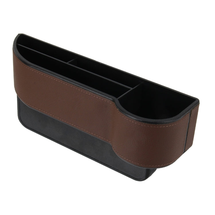 Car Seat Crevice Storage Box with Interval Cup Drink Holder Auto Gap Pocket Stowing Tidying for Phone Pad Card Coin Case Accessories