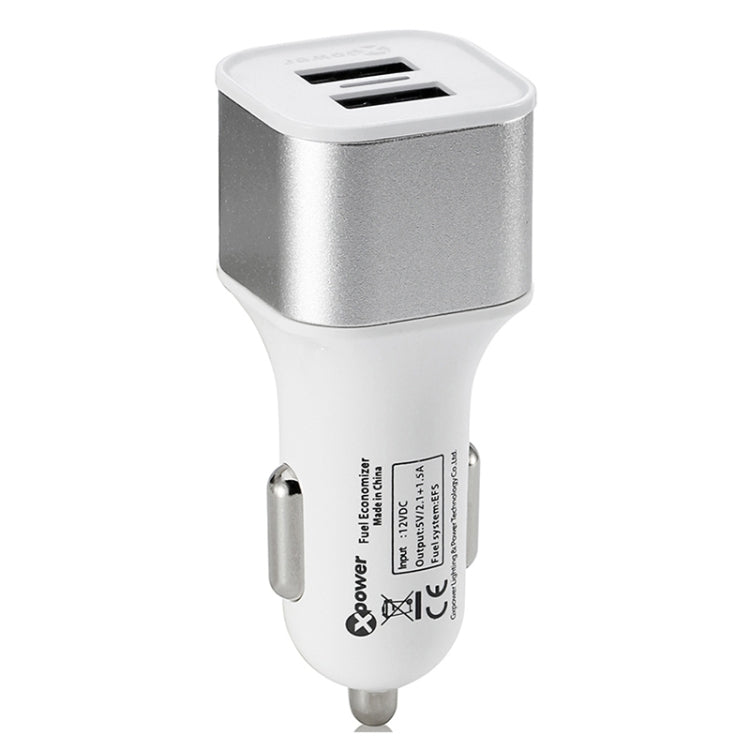 XPower X6 Universal Car Dual USB Quick Charger + Voltage Stabilizer 2 USB Ports Charger DC12V 3.6A
