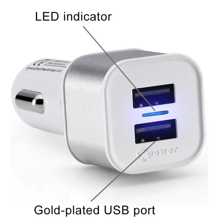 XPower X6 Universal Car Dual USB Quick Charger + Voltage Stabilizer 2 USB Ports Charger DC12V 3.6A