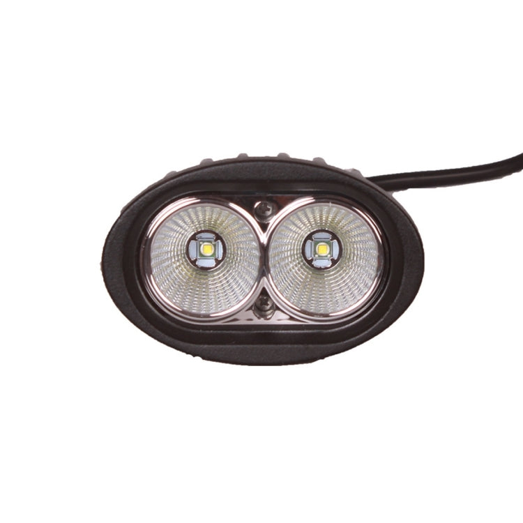 DC 9-32V 20W 2000LM 6500K IP68 Waterproof Vehicle Car Boat Marine External Work Lights Emergency Lights 45 Degrees Adjustable Flood Light LED Car Bulbs with 2 Intense CREE LED Lights(White Light)