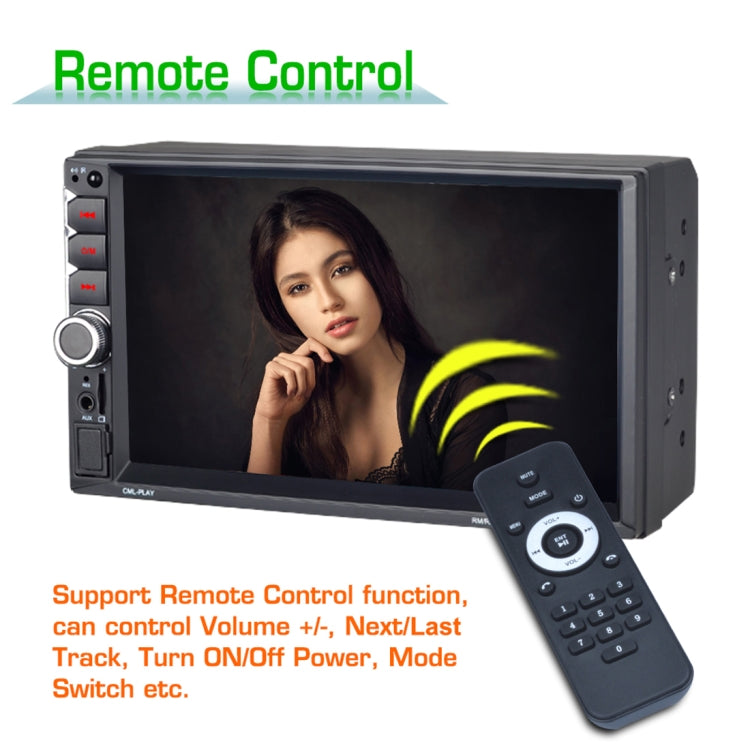 7036UM HD 7 inch Universal Car Radio Receiver MP5 Player, Support FM & AM & Bluetooth & TF Card & Hand-free Calling & Phone Link