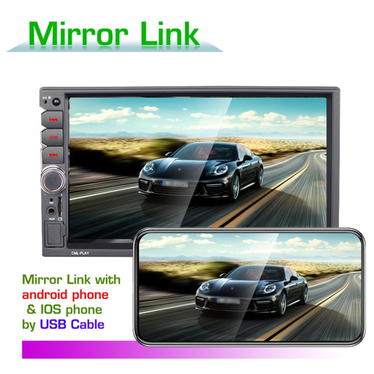7036UM HD 7 inch Universal Car Radio Receiver MP5 Player, Support FM & AM & Bluetooth & TF Card & Hand-free Calling & Phone Link