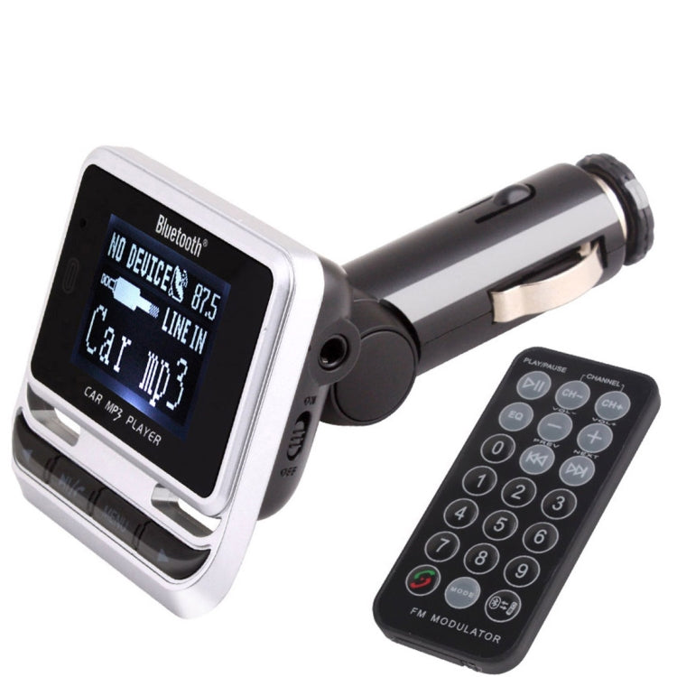 FM12B Car Bluetooth FM Transmitter with Remote Control, Support USB / TF Card / MP3 Music Play