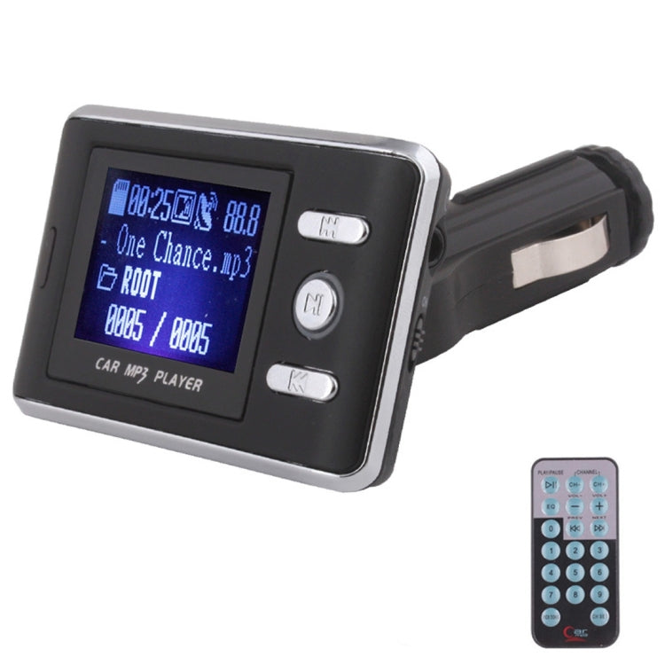 FM18A Car MP3 FM Transmitter with Remote Control, Support LCD Display / USB / SD/MMC Card / AUX