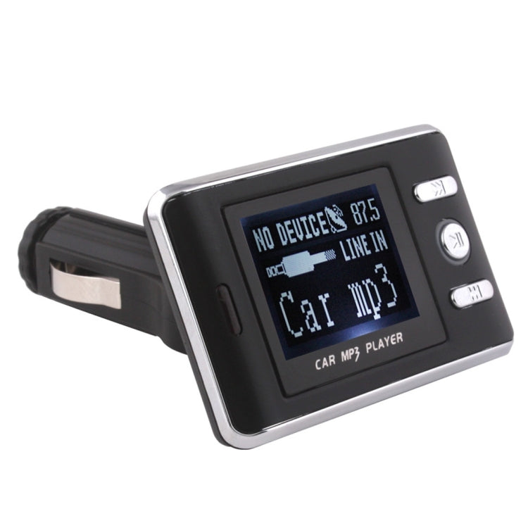 FM18A Car MP3 FM Transmitter with Remote Control, Support LCD Display / USB / SD/MMC Card / AUX