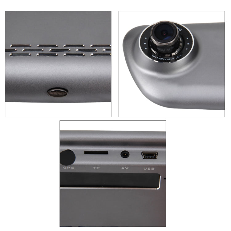 7 inch Touch Screen Display Vehicle DVR Full HD 1080P Vehicle Blackbox DVR 1200 Million 720*480  Pixels 140 Degrees Wide Angle Viewing G-sensor Camera Viewer Volce Recording File Recycle Support Continuous Loop Video and Motion Detection Function