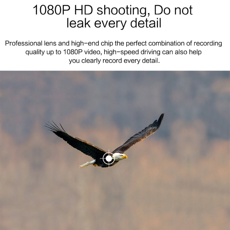 V100 7 inch LCD Touch Screen Rear View Mirror Car Recorder with Separate Camera, 170 Degree Wide Angle Viewing, Support Night Vision / Loop Video / Motion Detection / G-Sensor / TF Card