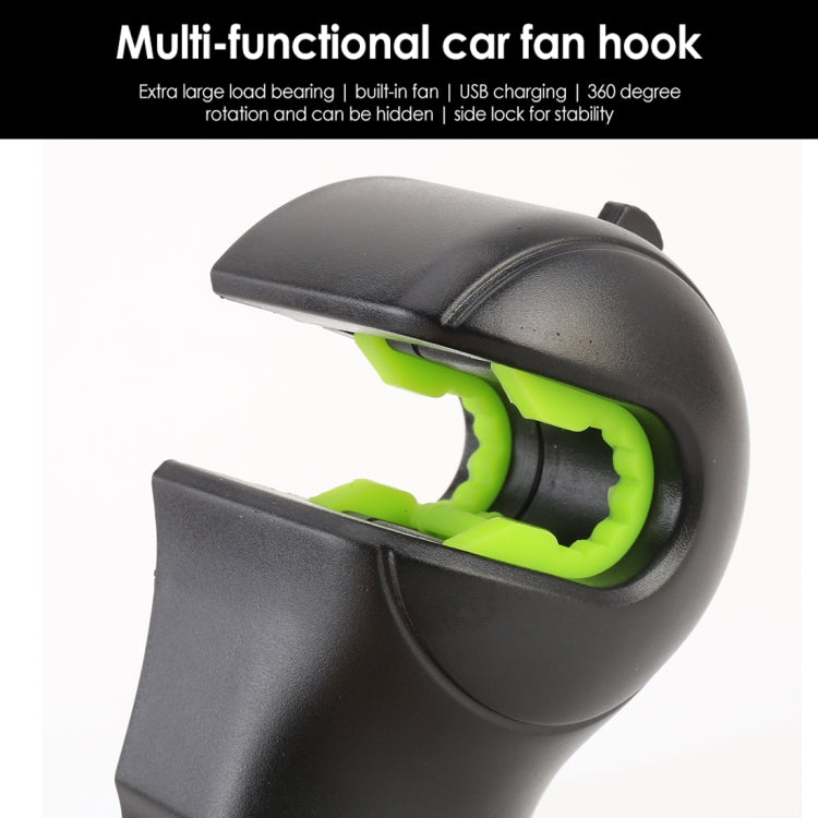 Multi-function Car Seat Back Fan Hanger Holder