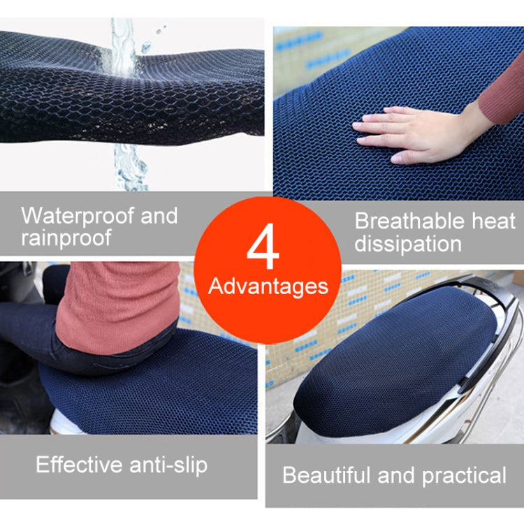 Waterproof Motorcycle Sun Protection Heat Insulation Seat Cover Prevent Bask In Seat Scooter Cushion Protect, Size: L, Length: 70-77cm; Width: 40-50cm