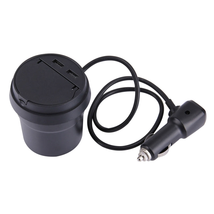 2 in 1 Car Ashtray + 3.1A Dual USB Port Quick Charge Cup Shaped Car Charger for Smartphones & Tablets & PSP & PDA & GPS & MP3 & MP4 and other USB-charged Devices