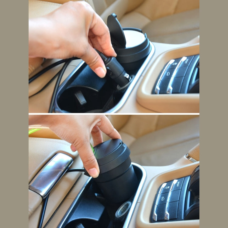 2 in 1 Car Ashtray + 3.1A Dual USB Port Quick Charge Cup Shaped Car Charger for Smartphones & Tablets & PSP & PDA & GPS & MP3 & MP4 and other USB-charged Devices