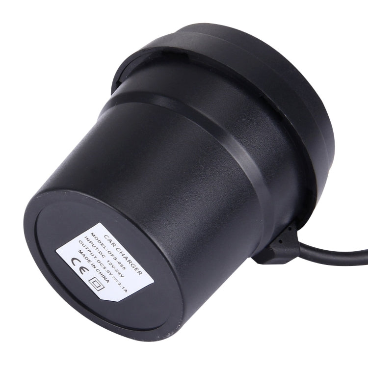 2 in 1 Car Ashtray + 3.1A Dual USB Port Quick Charge Cup Shaped Car Charger for Smartphones & Tablets & PSP & PDA & GPS & MP3 & MP4 and other USB-charged Devices