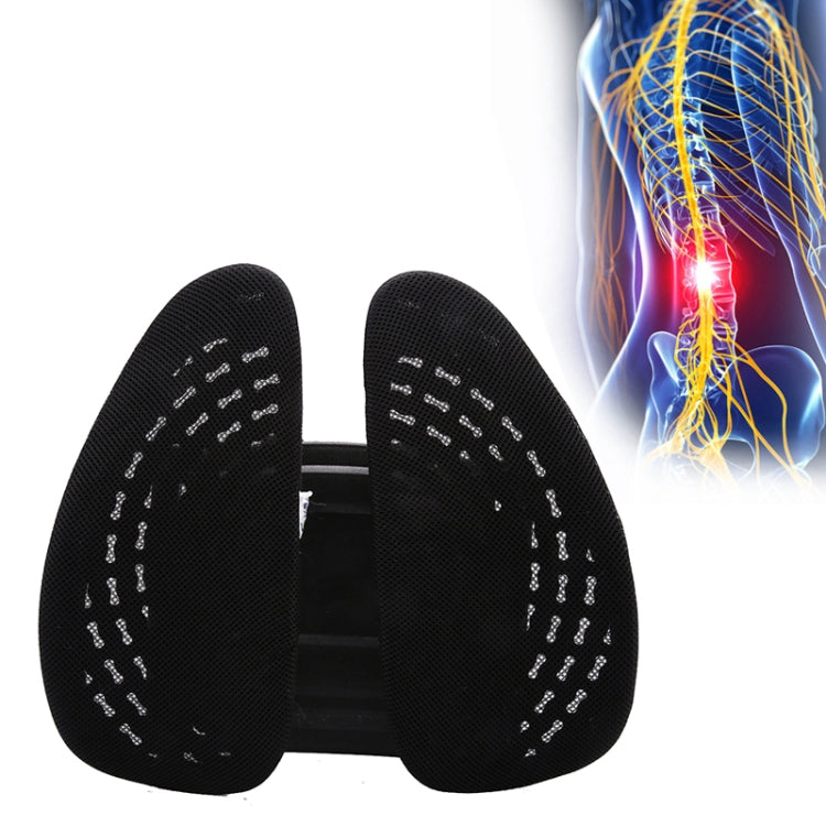Car Lumbar Support Office Seat Belt Backrest Double Cushion Car Home Massage Lumbar Ice Silk Pillow