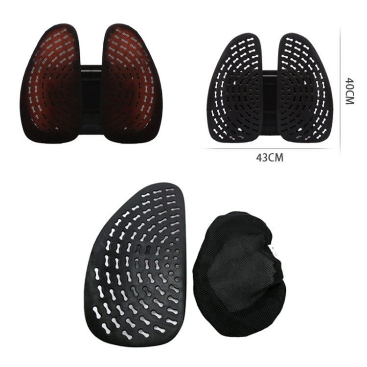 Car Lumbar Support Office Seat Belt Backrest Double Cushion Car Home Massage Lumbar Ice Silk Pillow