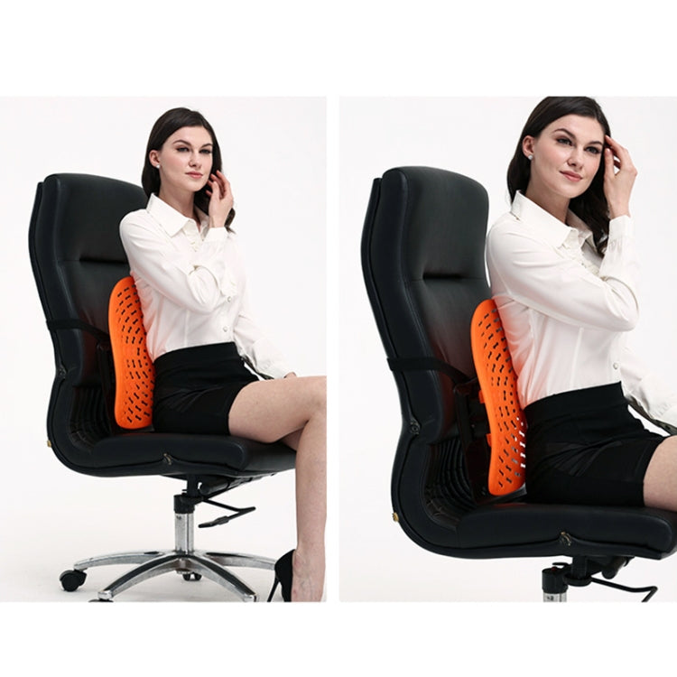 Car Lumbar Support Office Seat Belt Backrest Double Cushion Car Home Massage Lumbar Ice Silk Pillow
