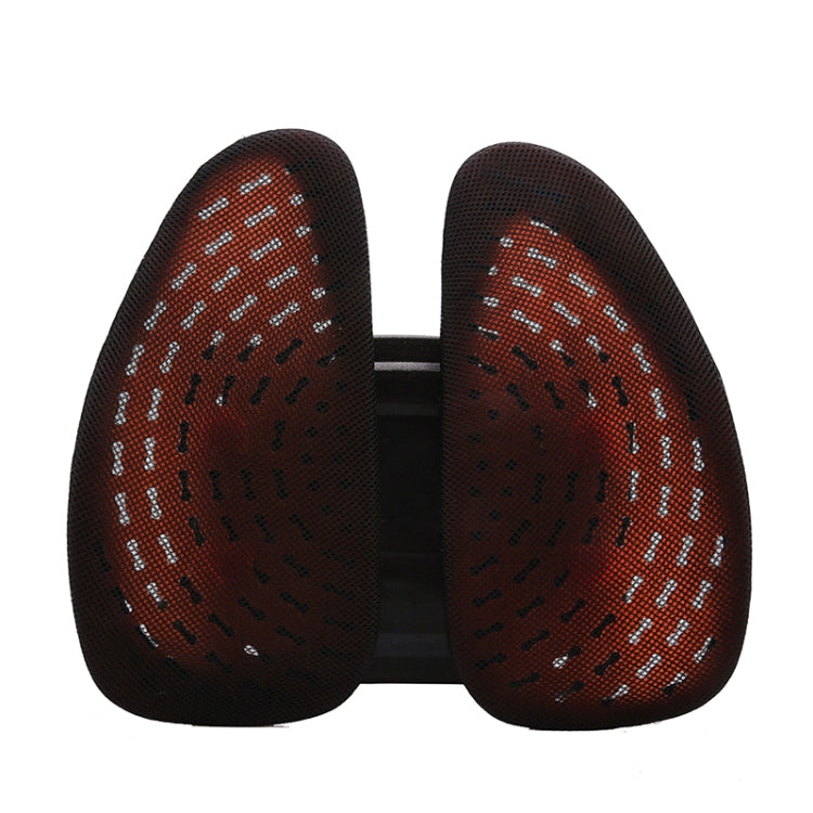 Car Lumbar Support Office Seat Belt Backrest Double Cushion Car Home Massage Lumbar Ice Silk Pillow