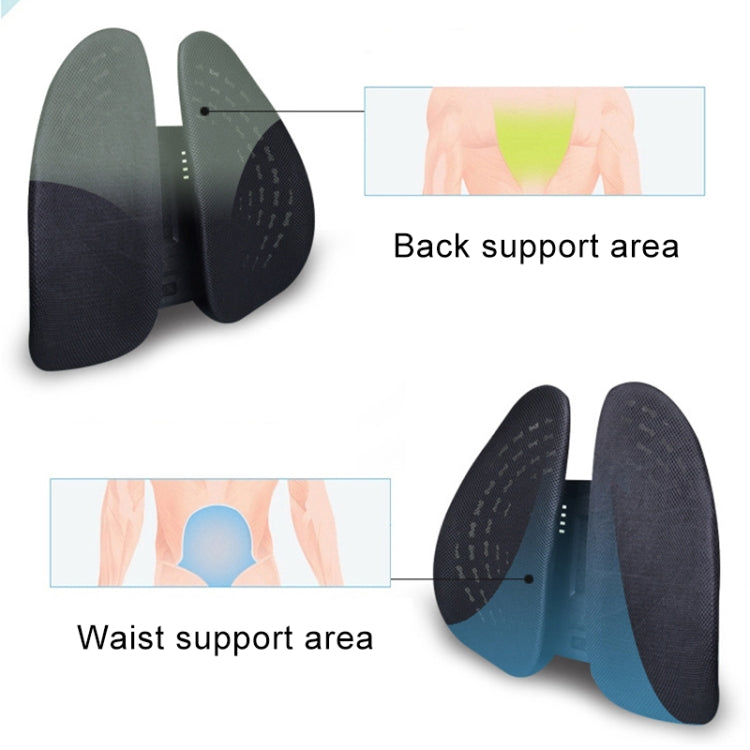 Car Lumbar Support Office Seat Belt Backrest Double Cushion Car Home Massage Lumbar Ice Silk Pillow