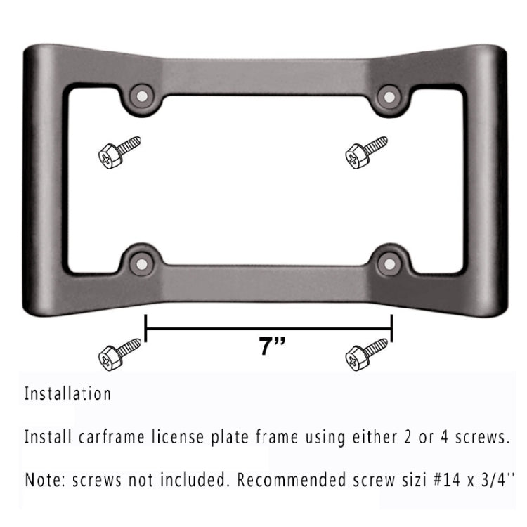 Car Auto Front Bumper Guard Anti-collision EVA License Plate Frame Tag Cover Protector License Plate Frame