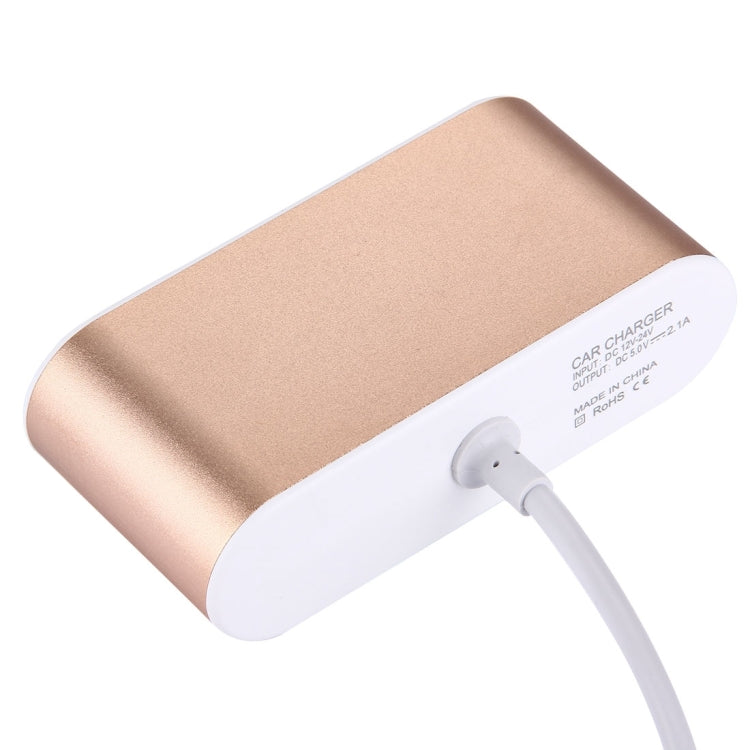 Aluminum Shell 120W 3 Sockets Car Cigarette Lighter Car Charger with 3.1A Dual USB Ports