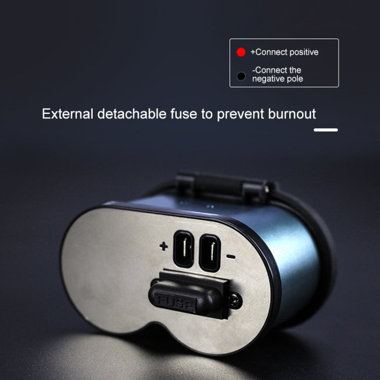 Portable Motorcycle Aluminum Alloy Dual USB Charger Cigarette Lighter