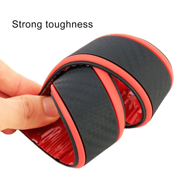 Universal Car Door Threshold Black Red Edge Decoration Strip Stickers