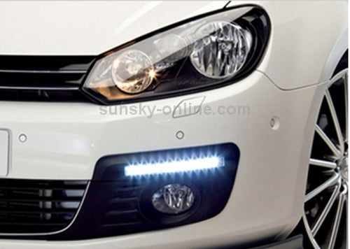 2PCS 10W Blue Light COB LED Daytime Running Light
