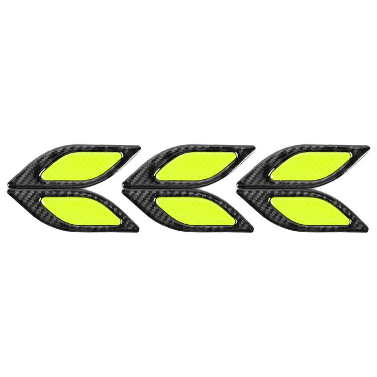 6 PCS Car Luminous Anti-collision Strip Protection Guards Trims Stickers