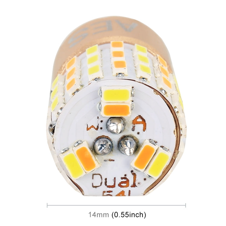 2 PCS T10 DC12V / 2.2W / 6000K / 160LM Car Auto Turn Lights / Running Lights (Turn: Yellow Light; Running: White Light)