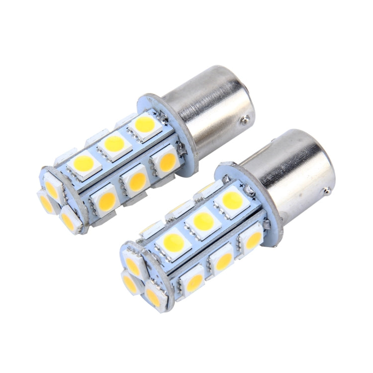 2 PCS 1156 3W 18 SMD-5050-LEDs Car Turn Light, DC 12V(Warm White)