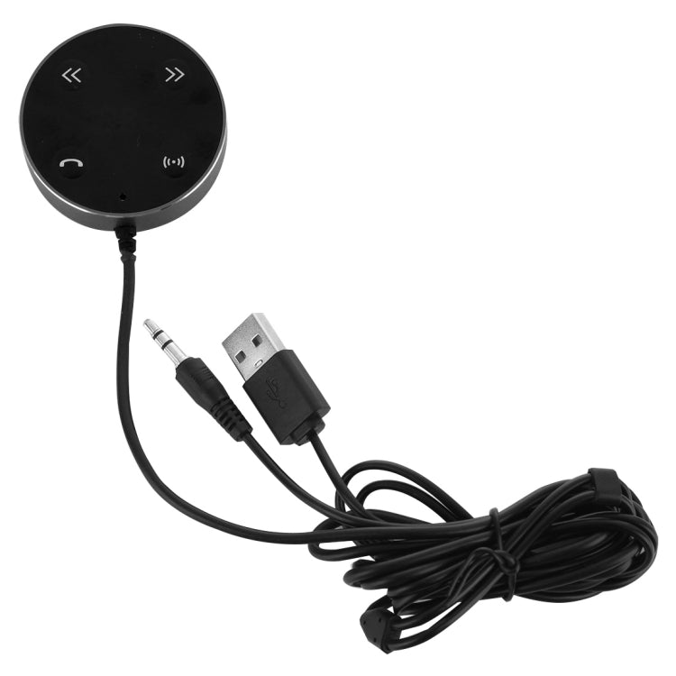 JRFC02 Multifunctional Car Bluetooth FM Receiver + Transmitter with Remote Controller, Support Hands-free Answer Phone & Smartphones Double USB Charging Function
