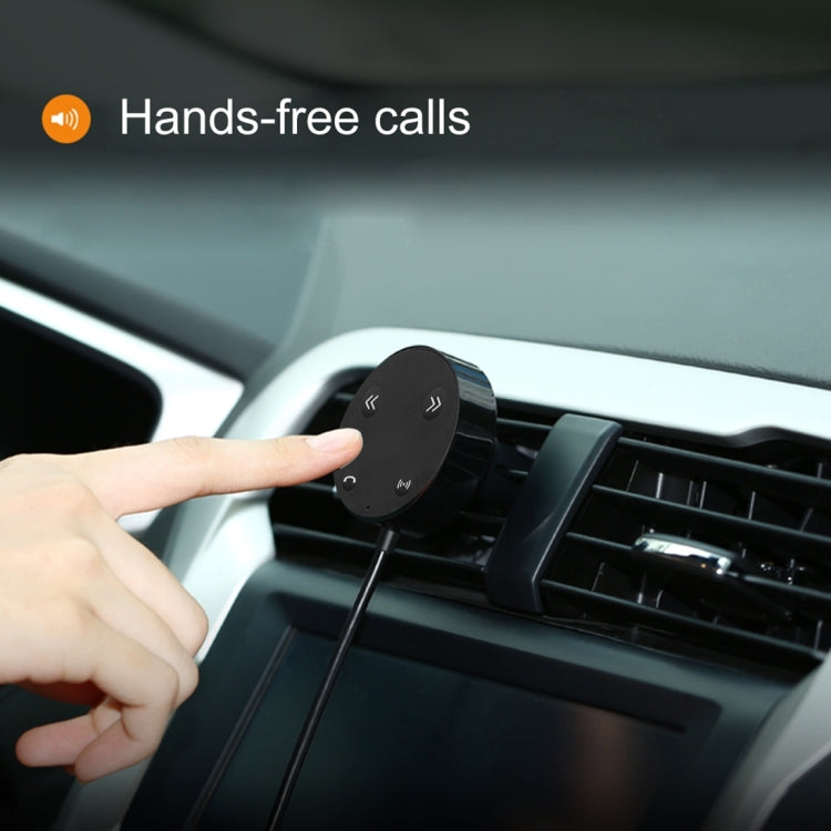 JRFC02 Multifunctional Car Bluetooth FM Receiver + Transmitter with Remote Controller, Support Hands-free Answer Phone & Smartphones Double USB Charging Function