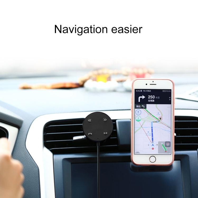 JRFC02 Multifunctional Car Bluetooth FM Receiver + Transmitter with Remote Controller, Support Hands-free Answer Phone & Smartphones Double USB Charging Function