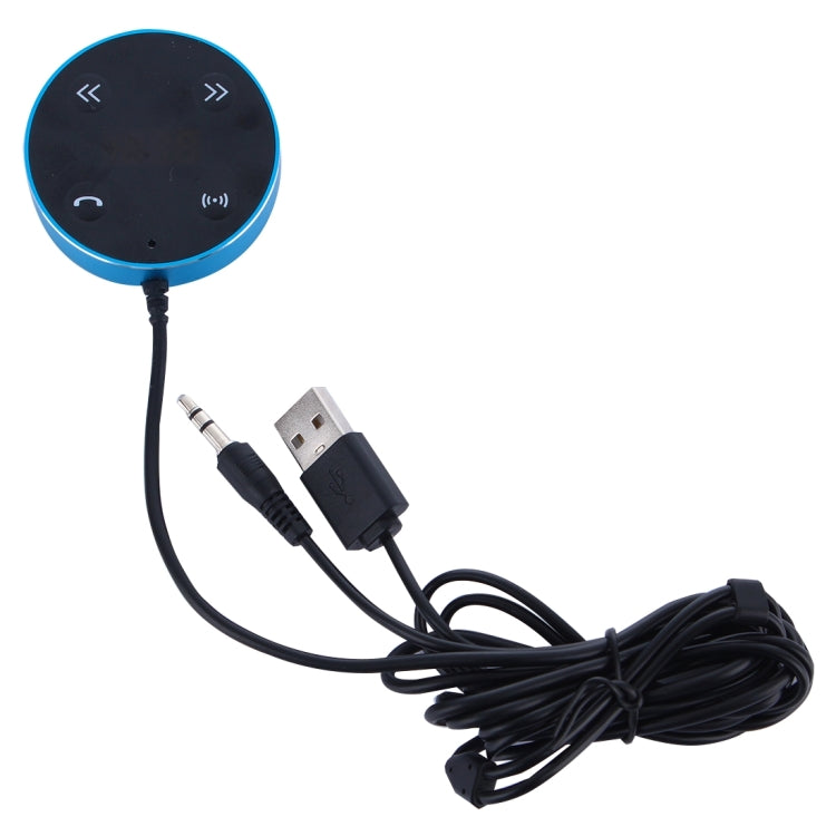 JRFC02 Multifunctional Car Bluetooth FM Receiver + Transmitter with Remote Controller, Support Hands-free Answer Phone & Smartphones Double USB Charging Function