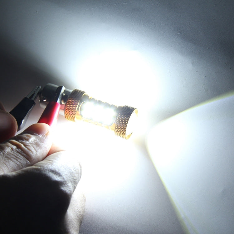 2 PCS 1156 10W 500LM 6000K White Light 27 LED SMD 2835 Car Fog Light Bulb, DC 12V