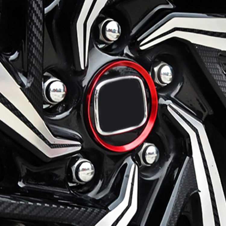 4 PCS Car Metal Wheel Hub Decoration Ring for BMW 5 Series 2018