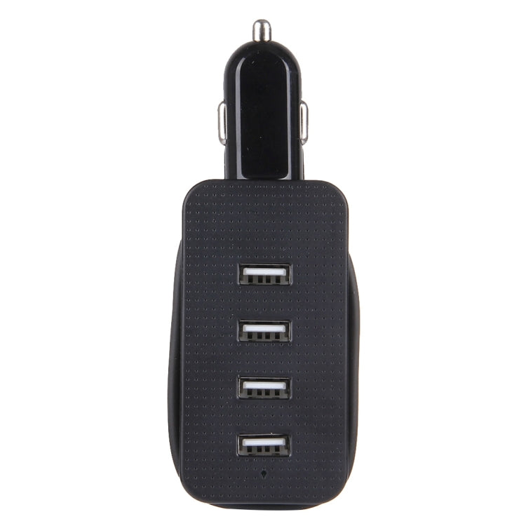 5V 4.1A 4-Ports USB Universal Car Charger with Winder for iPhone, iPad, Samsung, HTC, Sony, Length: 1m
