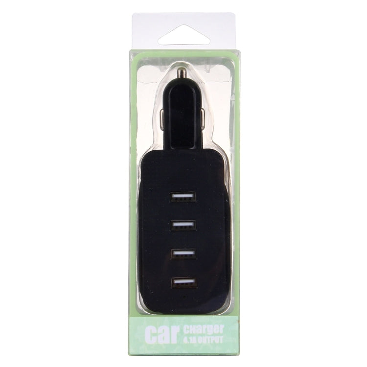 5V 4.1A 4-Ports USB Universal Car Charger with Winder for iPhone, iPad, Samsung, HTC, Sony, Length: 1m