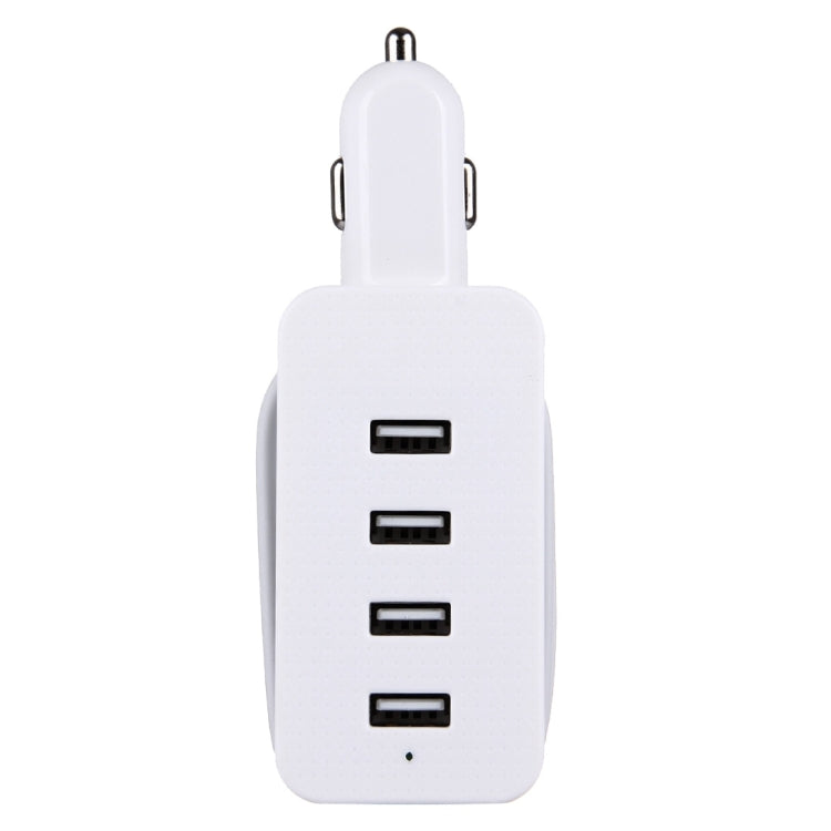 5V 4.1A 4-Ports USB Universal Car Charger with Winder for iPhone, iPad, Samsung, HTC, Sony, Length: 1m