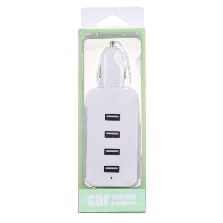 5V 4.1A 4-Ports USB Universal Car Charger with Winder for iPhone, iPad, Samsung, HTC, Sony, Length: 1m