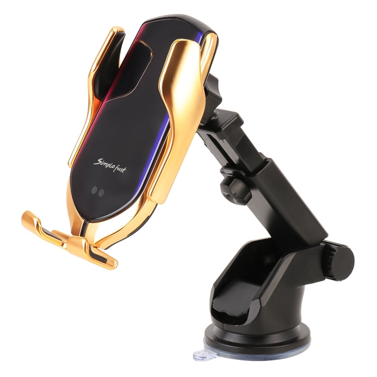 Car QC Fast Charging QI Standard GPS Automatic Induction Wireless Charger Suction Cup / Air Vent 2 in 1 Bracket