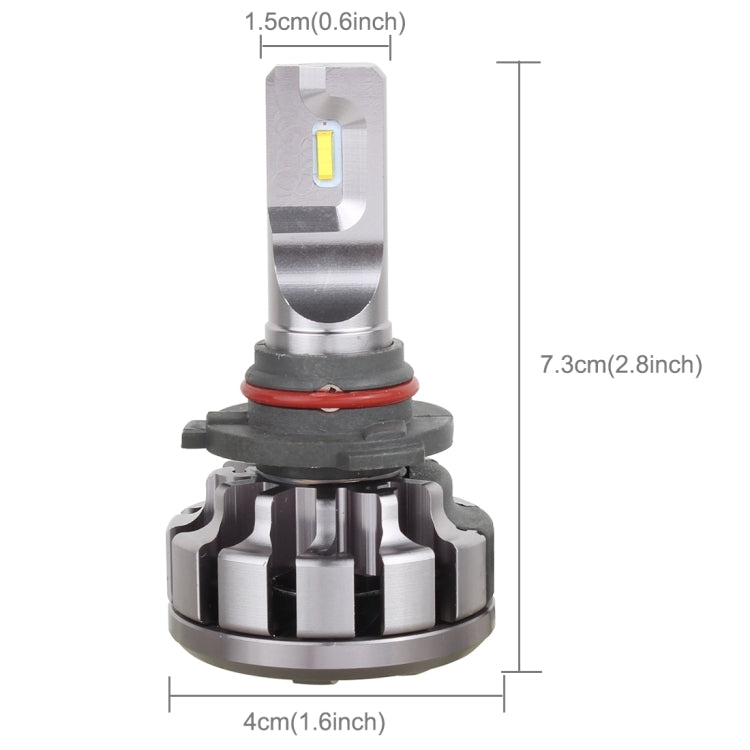 2 PCS V1 9005 30W 2200 LM 6000K IP67 Car Headlight with 6 Philip Lamps, DC 12-24V(White Light)