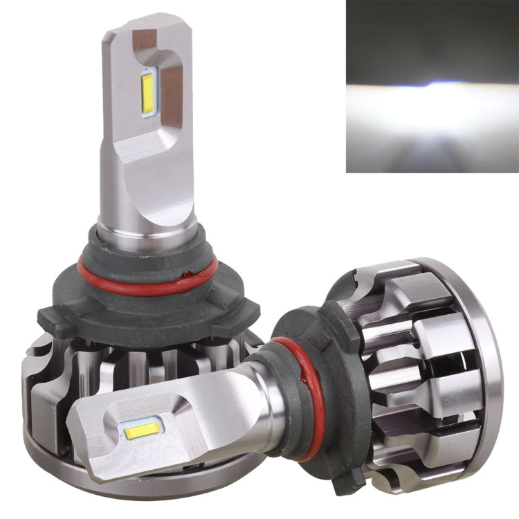 2 PCS V1 9006 30W 2200 LM 6000K IP67 Car Headlight with 6 Philip Lamps, DC 12-24V(White Light)