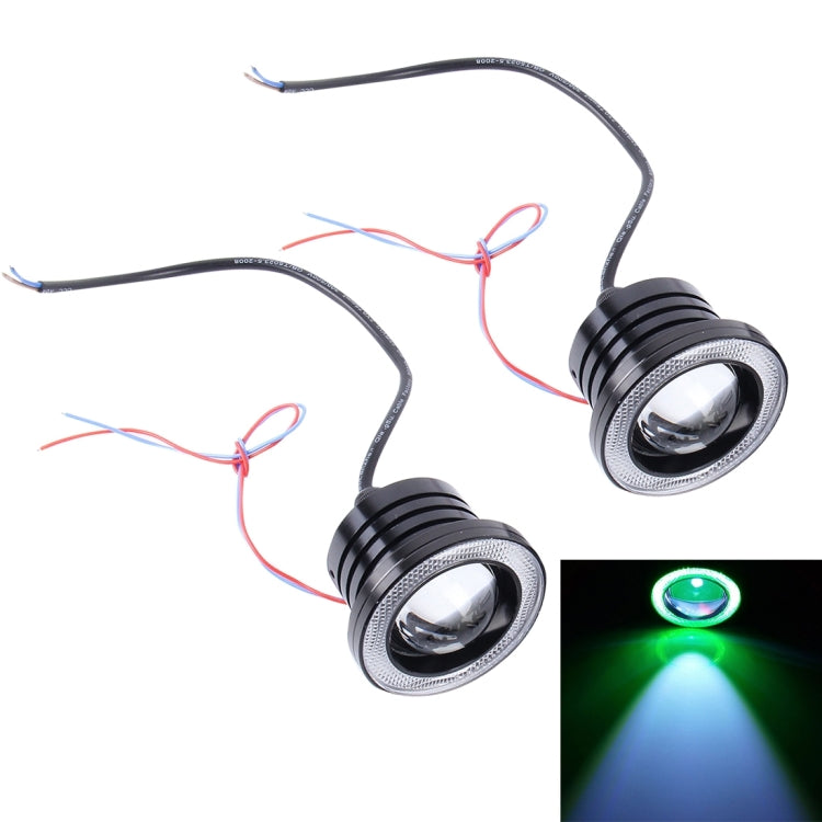 2 PCS 3.0 inch DC 12V 10W 900LM 6500K Car Angel Eyes Fog Lamp Foglight