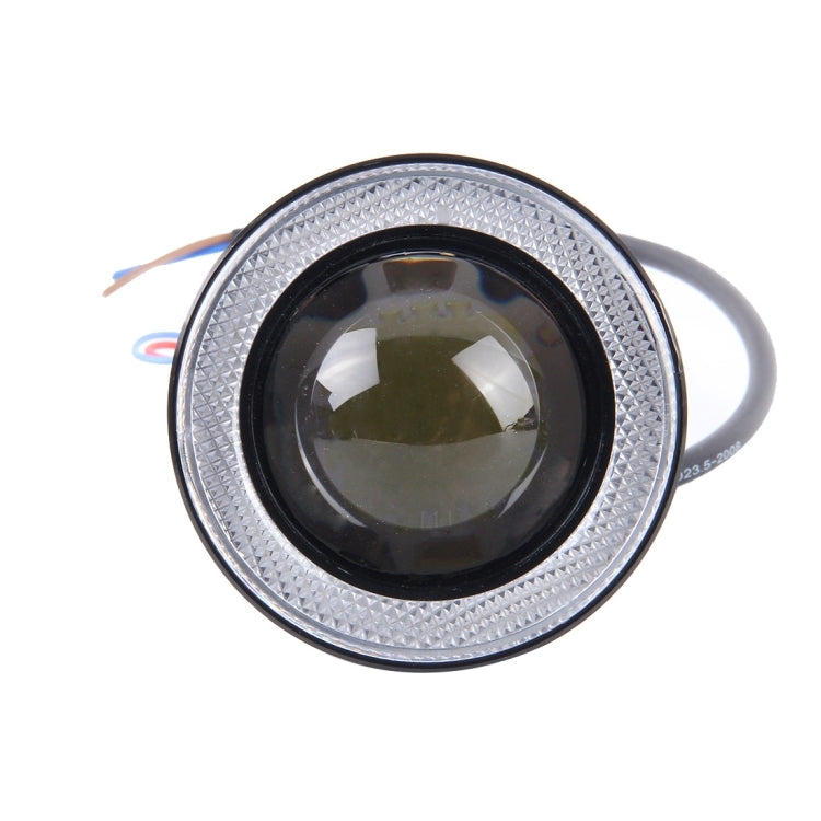 2 PCS 3.5 inch DC 12V 10W 900LM 7000K Car Angel Eyes Fog Lamp Foglight