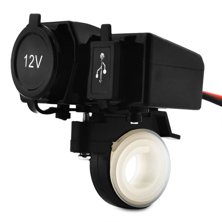 2.1A USB Blue Indicator Light Motorcycle Car Cigarette Lighter Socket
