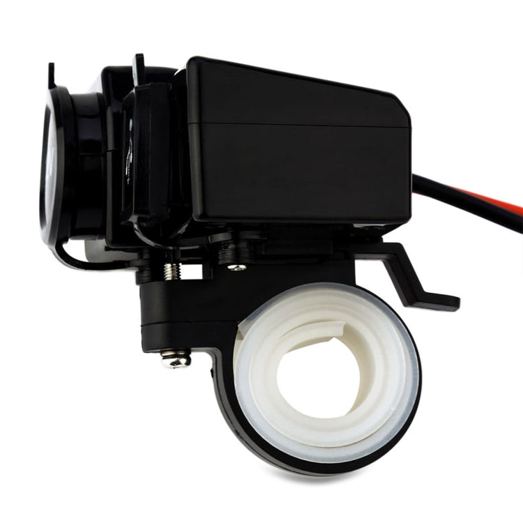 2.1A USB Blue Indicator Light Motorcycle Car Cigarette Lighter Socket